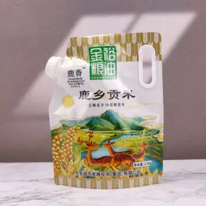 Plastic bag with spout