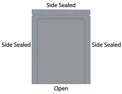 three side seal pouch