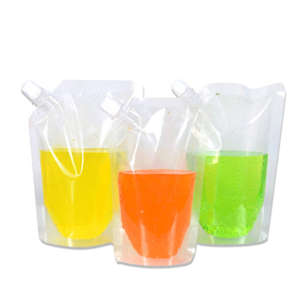 juice bags with straw