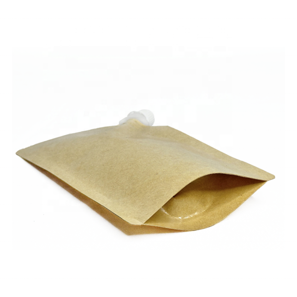 custom kraft paper spout pouch