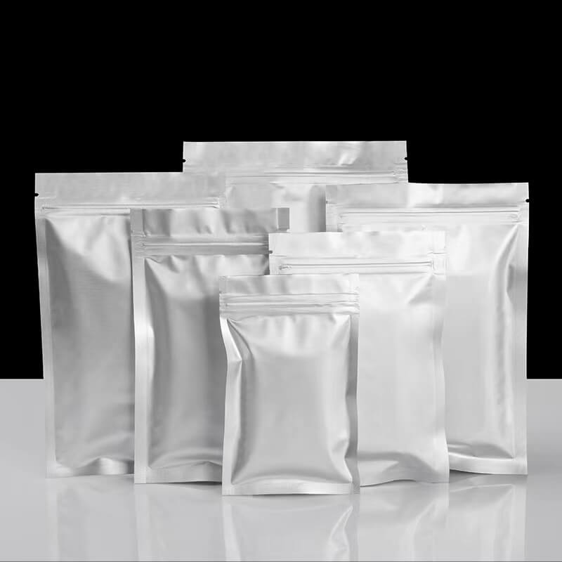 aluminium three side seal pouch