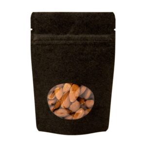 black kraft stand up pouches