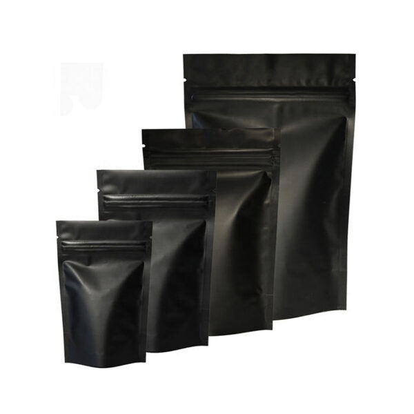 black kraft stand up pouches supplier