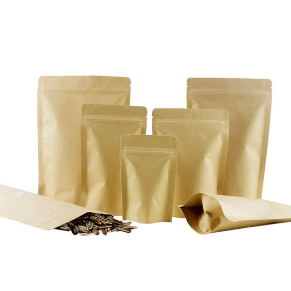 kraft paper stand up pouches