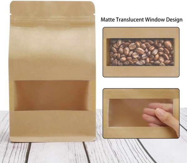 ziplock kraft paper pouch