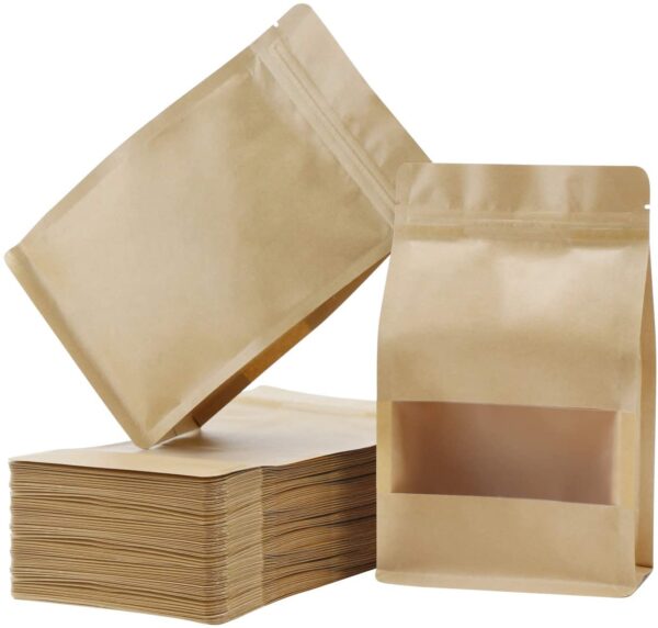 kraft paper ziplock bag with window manufacturer