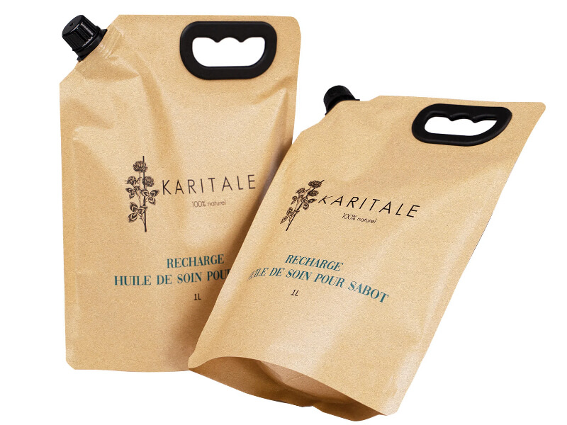 Cosmetic stand up pouches