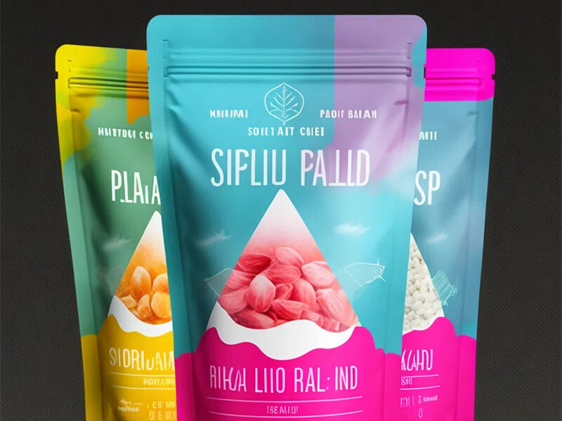 Food packaging stand up pouches