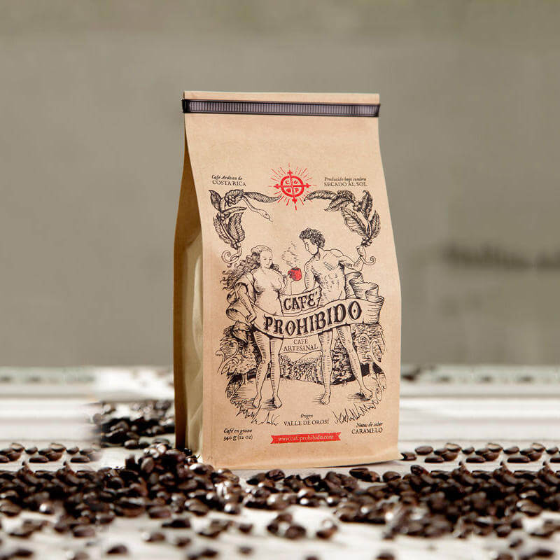 Sustainable paper coffee bags wholesale solution - Front view