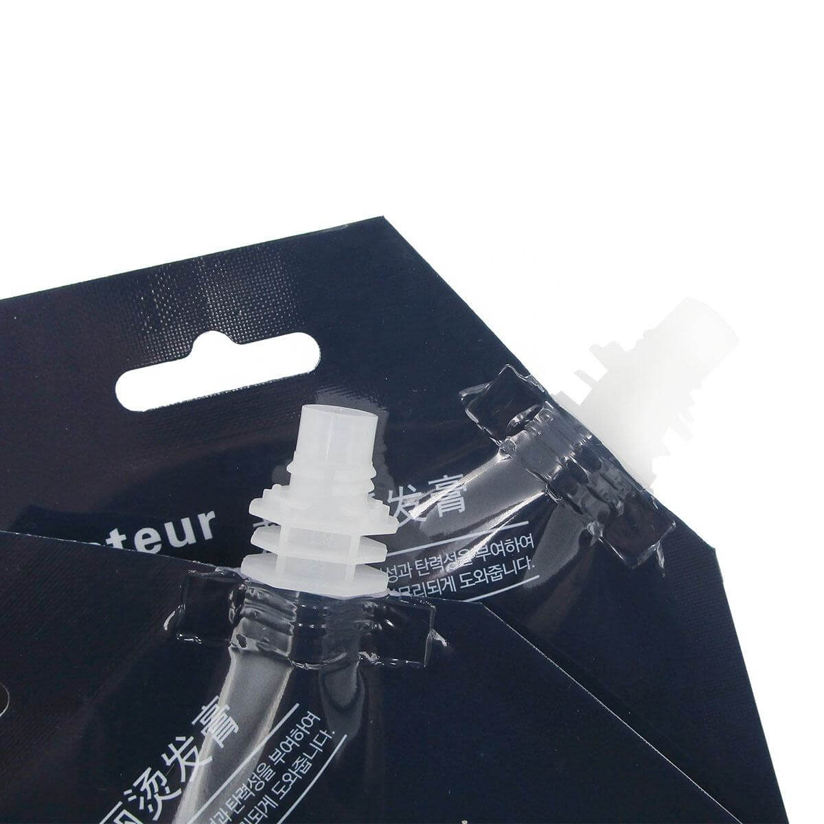 Frosted stand up pouches texture detail