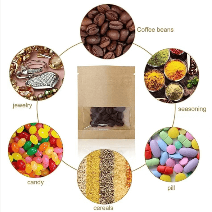 Custom Printed 3 Side Seal Pouches