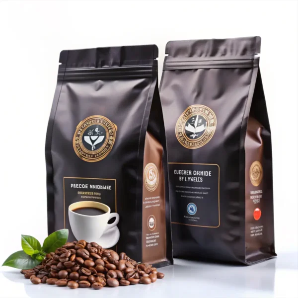 Flat Bottom Coffee Bags with One-Way Valve