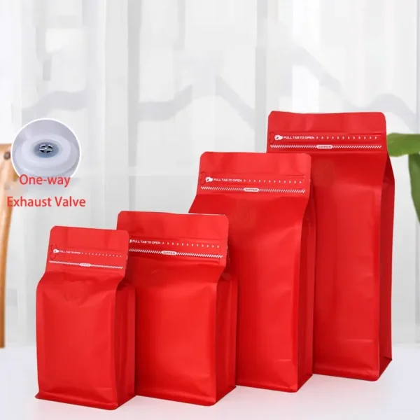 10oz Red Coffee Bags