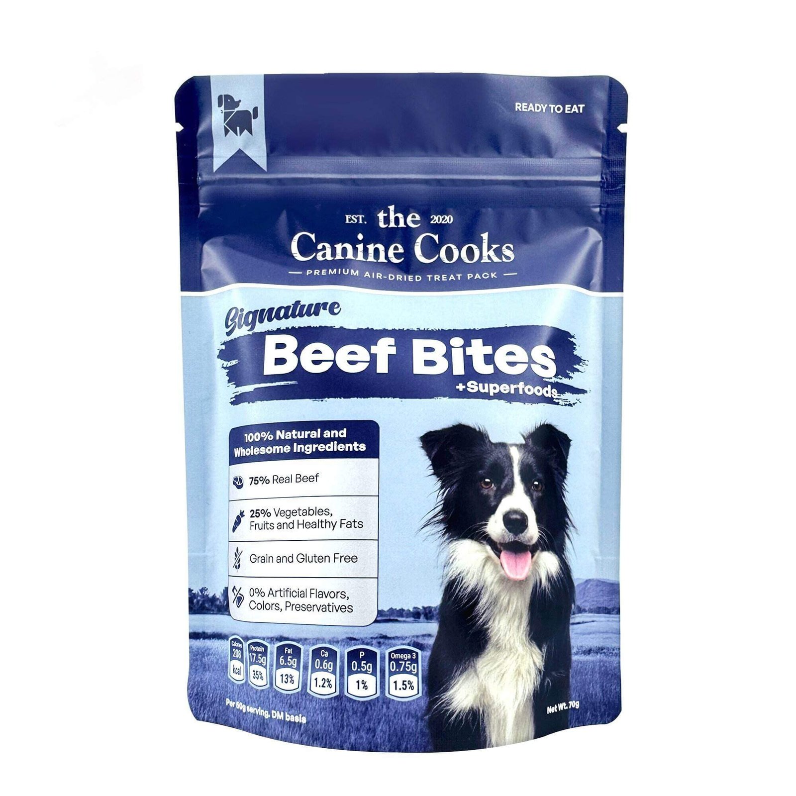 Aluminum foil stand up pouch for German pet food brand
