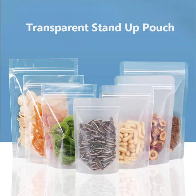 Clear Transparent Stand Up Pouch