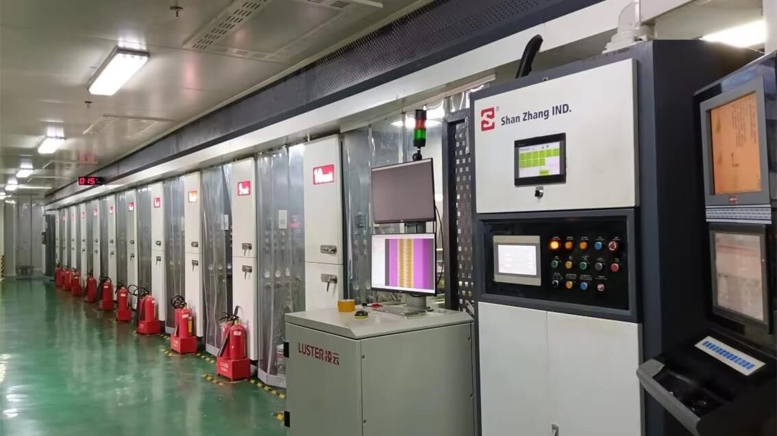 Gravure printing workshop flexible packaging