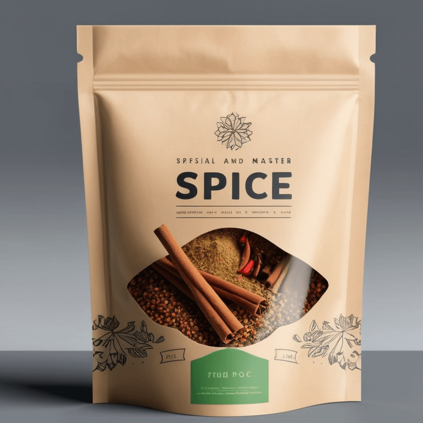 Kraft Paper Stand Up Pouch with Window