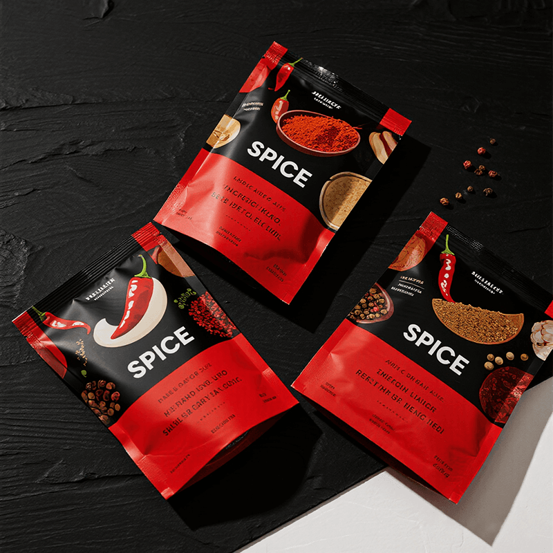 Spice aluminum foil sachet packaging