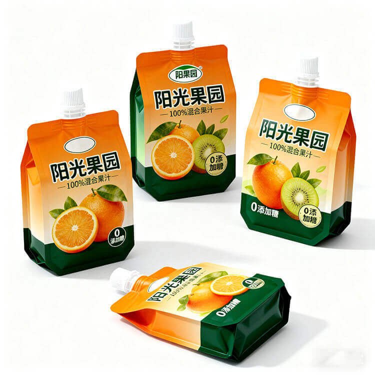 Spout pouches for liquid and puree packaging