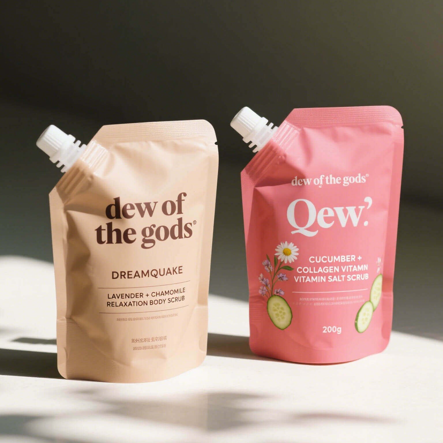 Stand up pouches for nutraceuticals