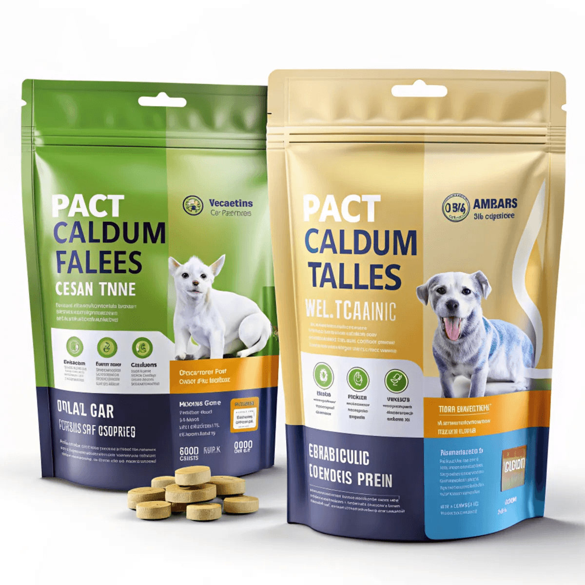 Stand up pouches for pet food packaging