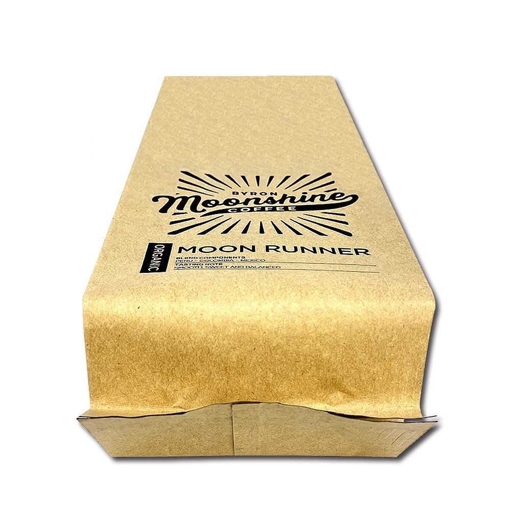 kraft paper 8 side seal pouch