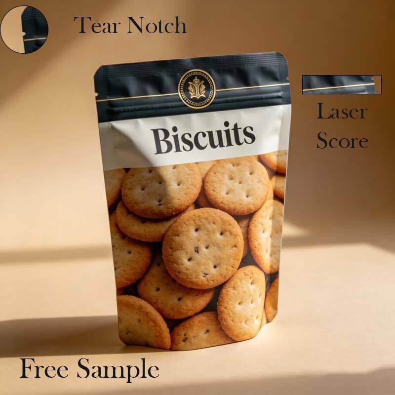 Biscuit Packaging Bags - moisture resistant cookie bags