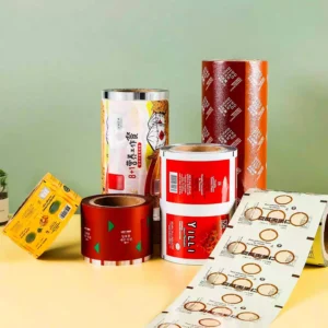 Custom printed roll film for automatic packaging lines