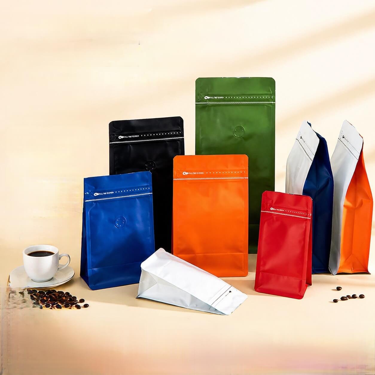 Metallized coffee bags VMPET barrier packaging cost-effective solution