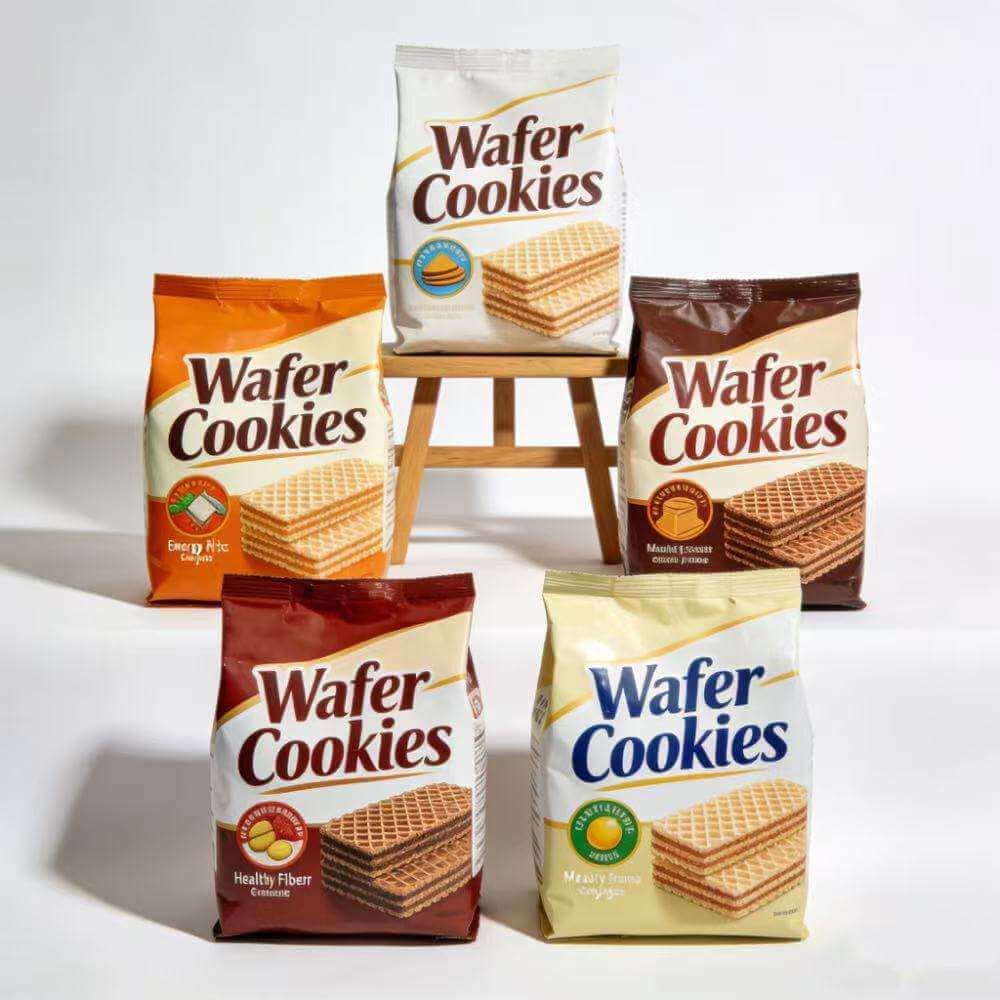 Mono material biscuit packaging for improved recyclability