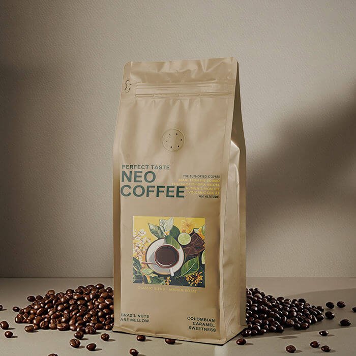 Premium custom printed flat bottom pouch for craft coffee and micro-roasters