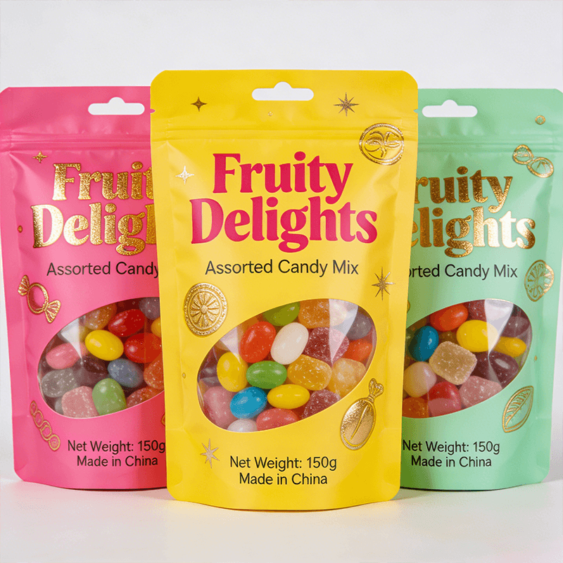 Candy Packaging - glossy twist wrap and flow pack