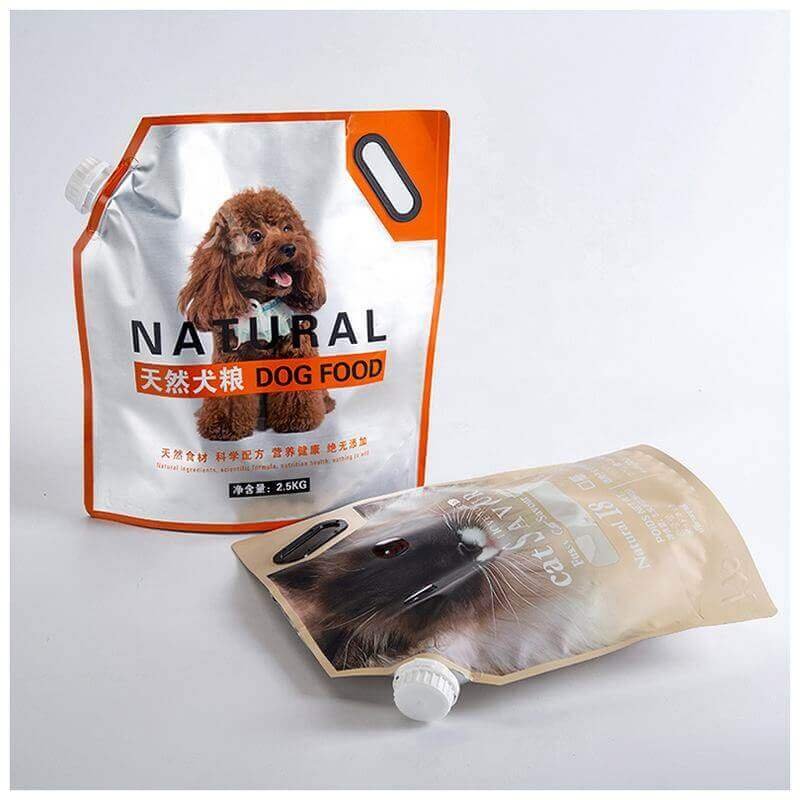 Spout pouches for pet food liquid cat dog food pouch