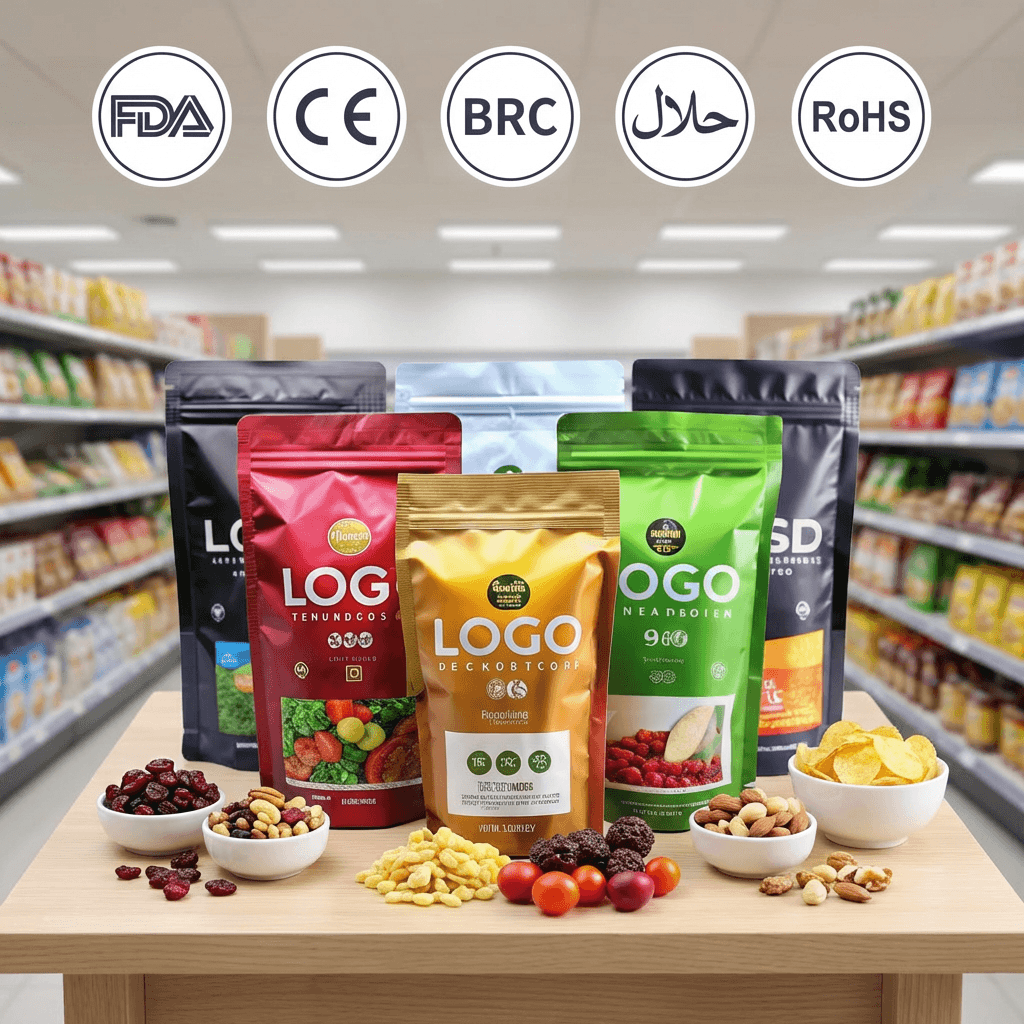 Stand Up Snack Pouches - custom resealable flexible packaging