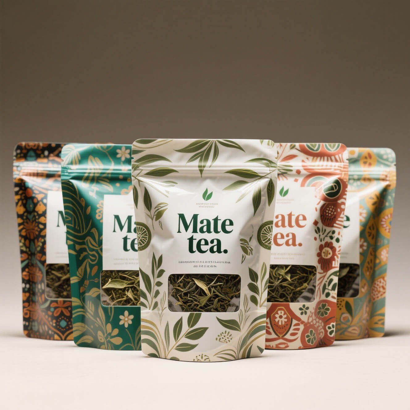 Tea bags with transparent window see through tea packaging