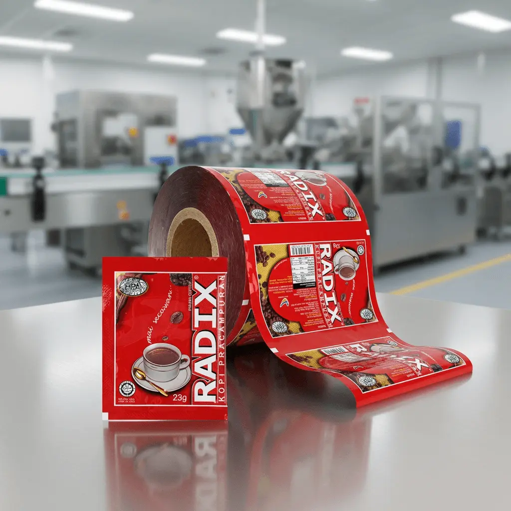 Tea Packaging Roll Film with light barrier