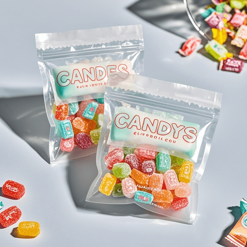 Three side seal candy sachet for single serve packs