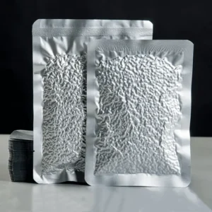 Vacuum sealed coffee bags protecting whole bean and ground coffee aroma