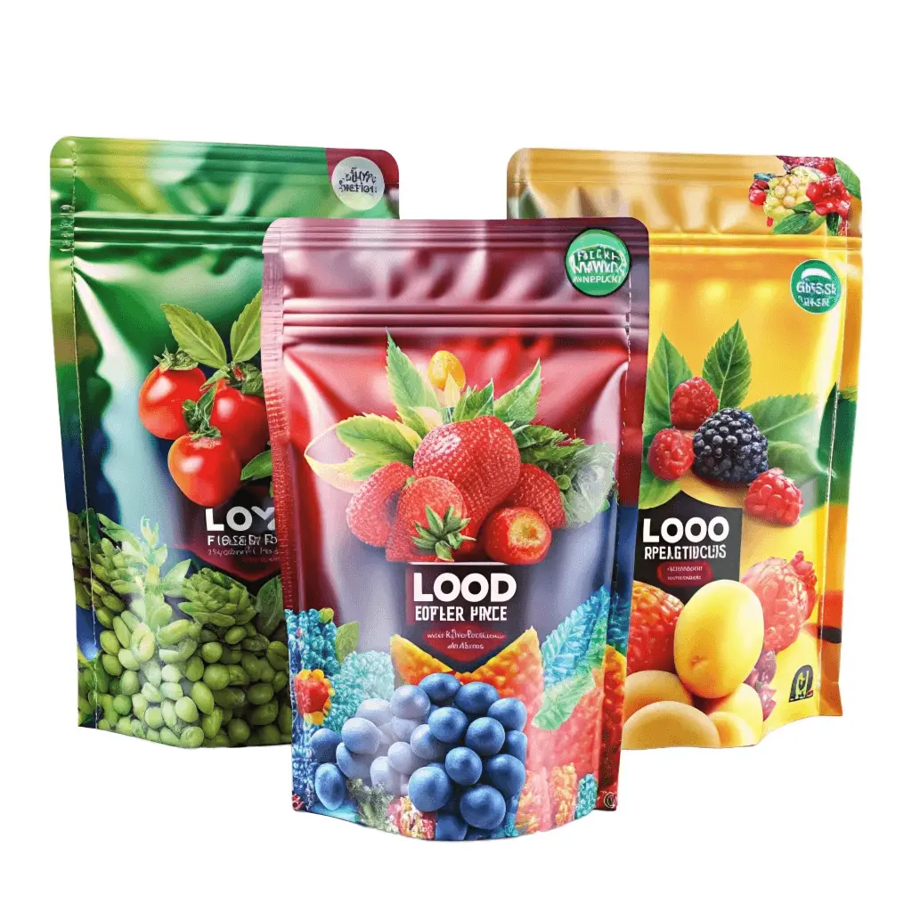 Zipper Snack Bags - resealable closure flexible packaging