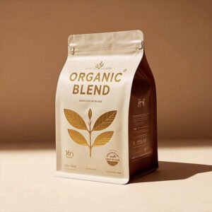 Kraft paper laminated stand-up pouch for tea and dry food