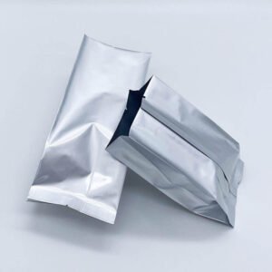 Aluminum foil center seal bag with a high barrier laminate for coffee milk powder and spice packaging