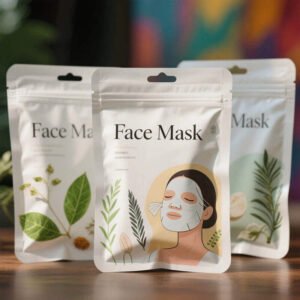 Kraft paper laminated three side seal pouch for natural and organic brand packaging